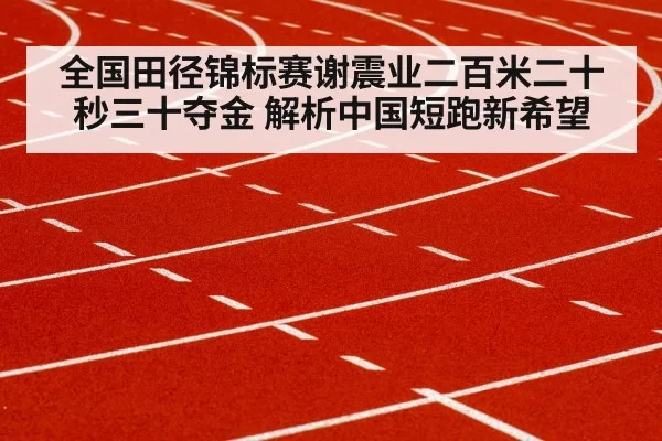 全国田径锦标赛谢震业二百米二十秒三十夺金 解析中国短跑新希望